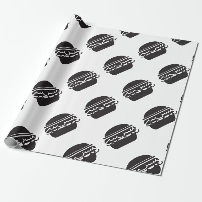 Papier Cadeau Papier d'emballage d'hamburger (Déroulé)