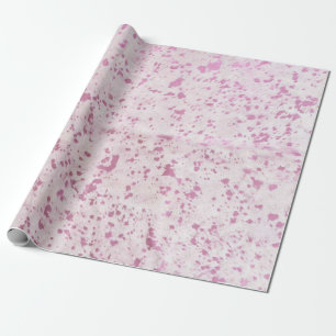 Papier Cadeau Papier d'emballage d'impression en blanc rose