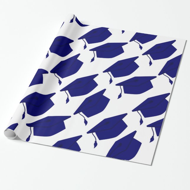 PAPIER CADEAU PAPIER D'EMBALLAGE D'OBTENTION DU DIPLÔME DE BLEU (Déroulé)