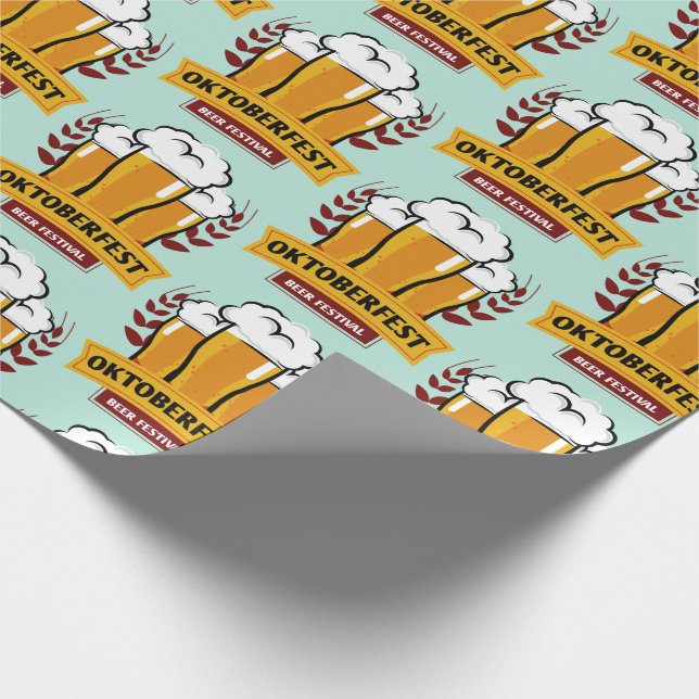 Papier Cadeau Papier d'emballage d'Oktoberfest (Coin)