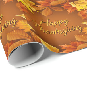 Papier Cadeau Papier d'emballage du bon thanksgiving 1