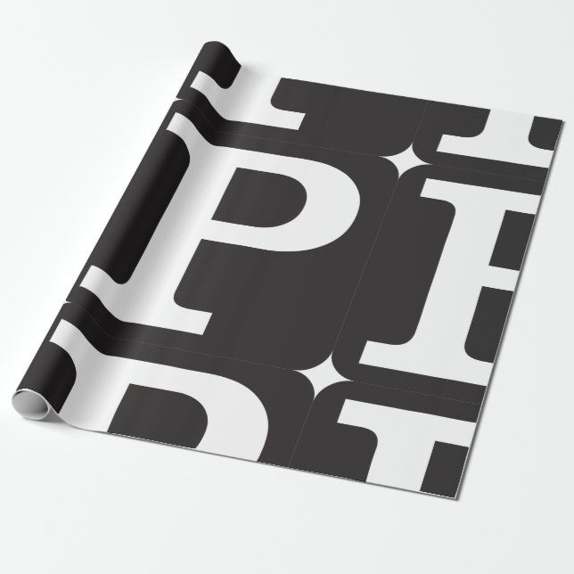 Papier Cadeau Papier d'emballage du capital P (Déroulé)