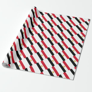 Papier Cadeau Papier d'emballage du drapeau égyptien