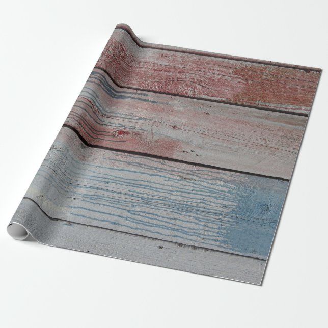 Papier Cadeau papier d'emballage en bois affaissé (Déroulé)