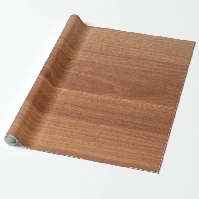 Papier Cadeau papier d'emballage en bois moyen (Déroulé)