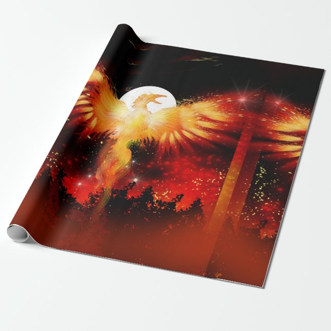 Papier Cadeau Papier d'emballage en hausse de Phoenix (Déroulé)