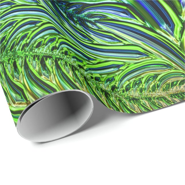Papier Cadeau Papier d'emballage en verre 5A de fractale (Coin rond)