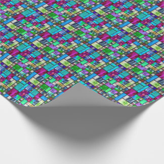 Papier Cadeau Papier d'emballage en verre souillé