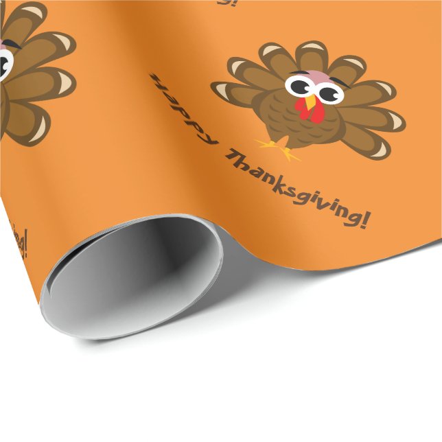 Papier Cadeau Papier d'emballage fait sur commande de dinde de (Coin rond)