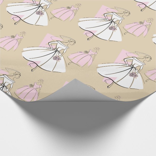 Papier Cadeau Papier d'emballage Fashion Bride Neutral Group (Coin)