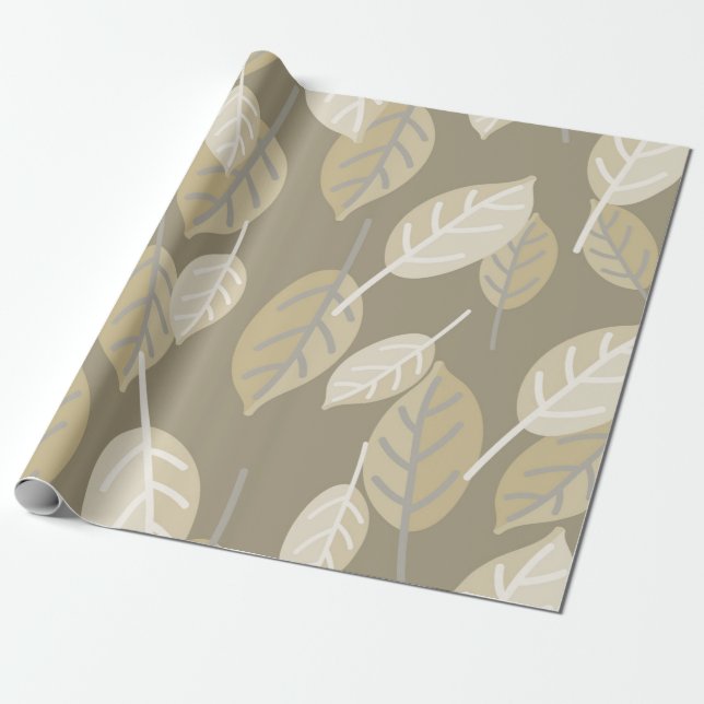 Papier Cadeau papier d'emballage feuille à café (Déroulé)