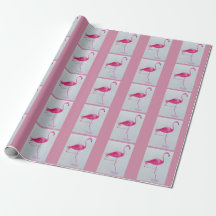 papier d'emballage Flamant rose