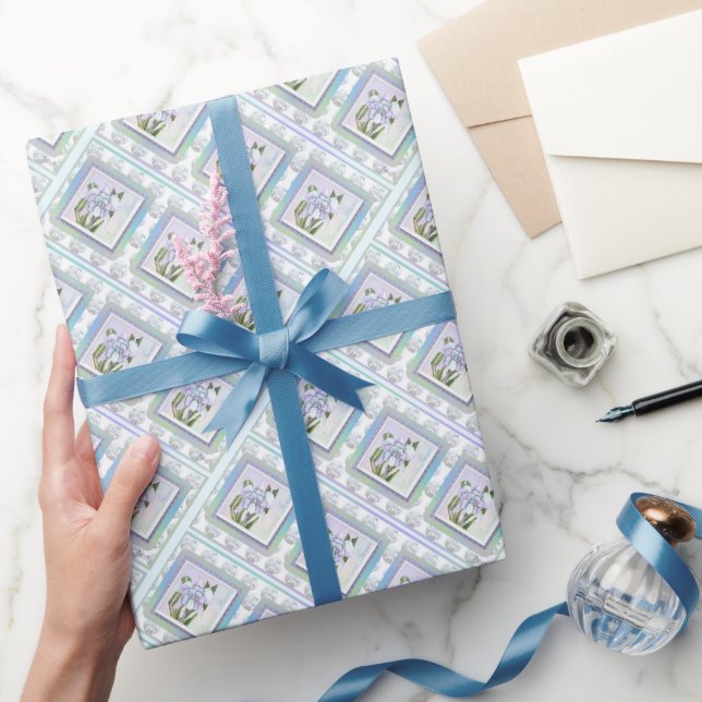 Papier Cadeau Papier d'emballage fleur Smeraldo (Cadeaux)