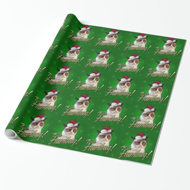Papier Cadeau Papier d'emballage fumiste de Bah de chat (Déroulé)