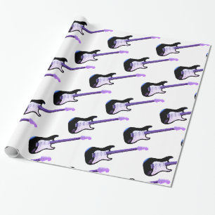 Papier Cadeau Papier d'emballage, guitare basse