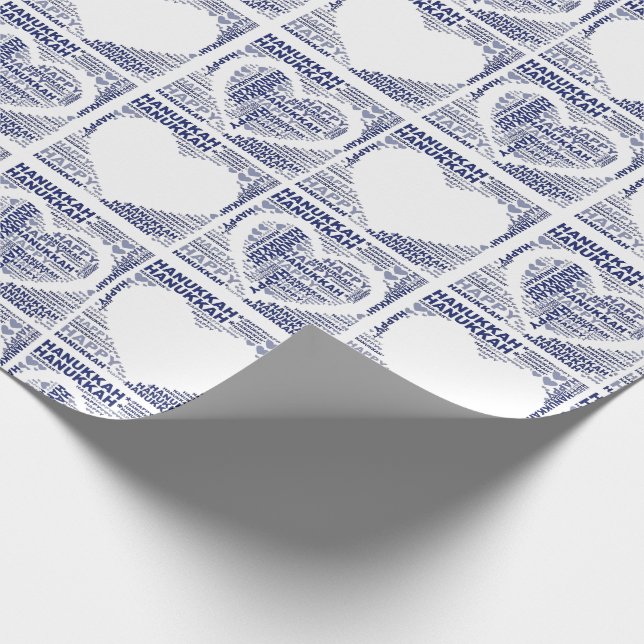 Papier Cadeau Papier d'emballage heureux de cadeau de Hanoukka (Coin)