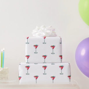 Papier Cadeau papier d'emballage martini