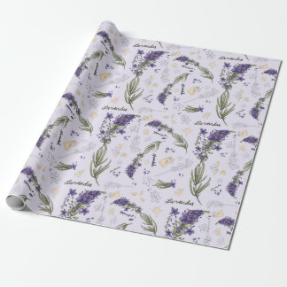 Papier Cadeau Papier d'emballage mat de lavande de Lauranell,