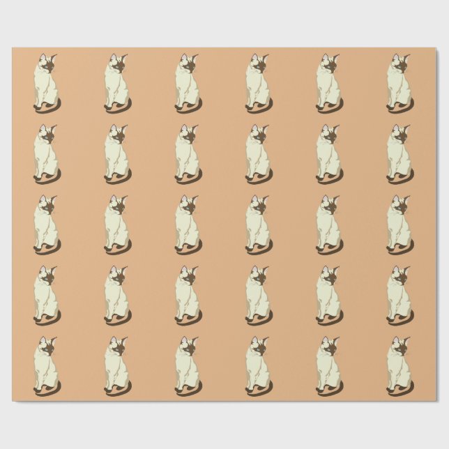 Papier Cadeau Papier d'emballage MIGNON de CAT (Plat)