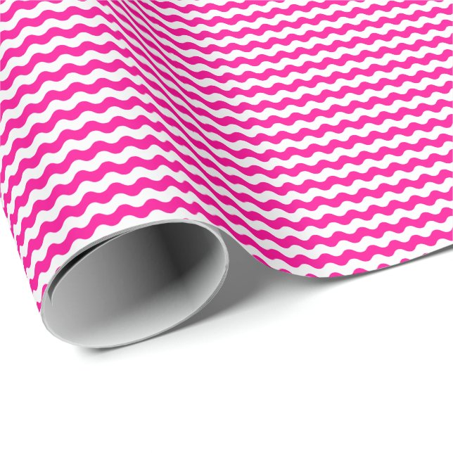 Papier Cadeau Papier d'emballage mince de vagues de roses indien (Coin rond)