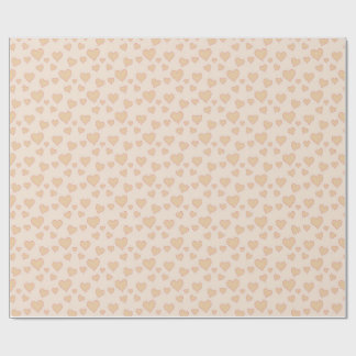 Papier Cadeau "Papier d'emballage Minimal Heart Love – Esthétiqu