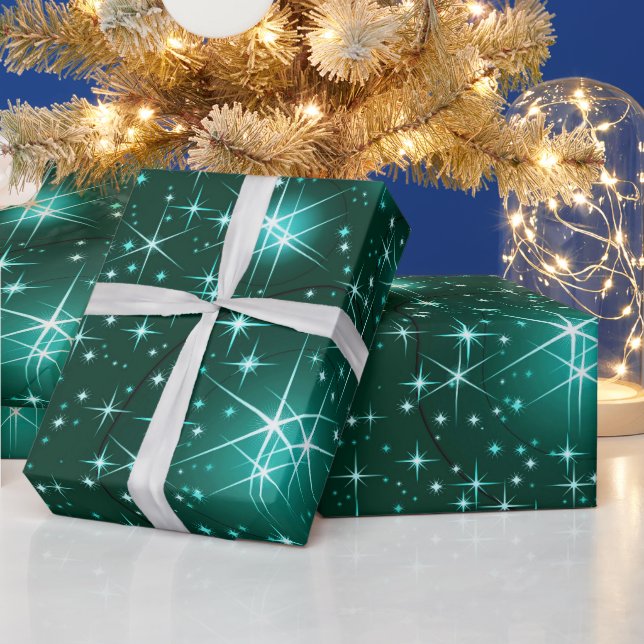 Papier Cadeau papier d'emballage motif de noël Star (Vacances)