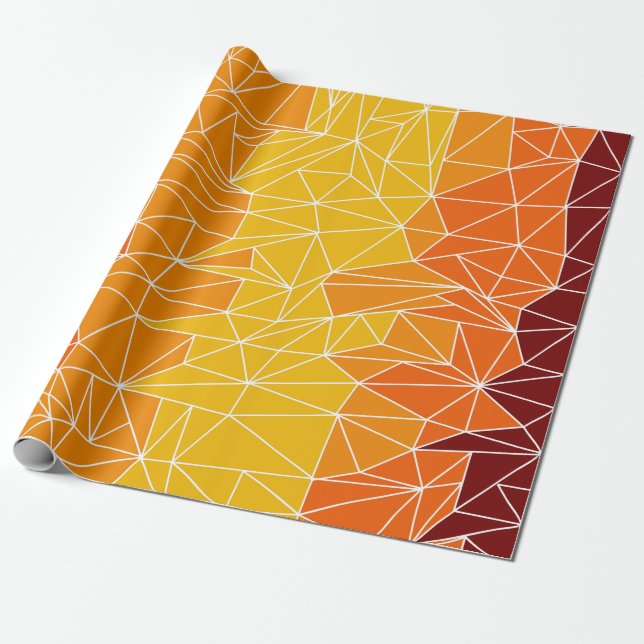Papier Cadeau Papier d'emballage motif géométrique énergétique (Déroulé)