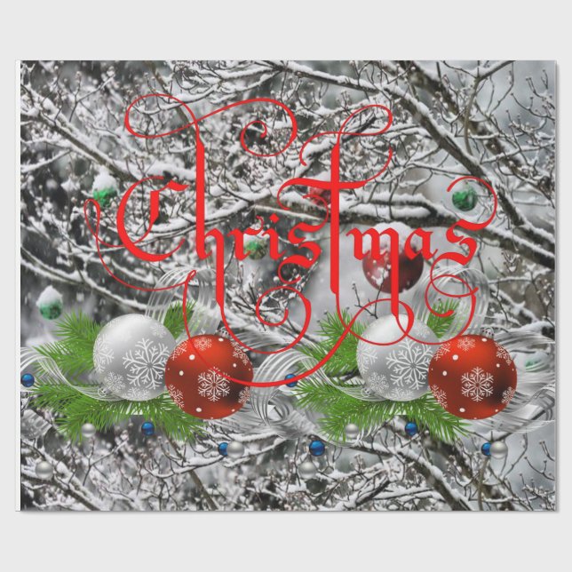 Papier Cadeau Papier d'emballage Noël (Plat)