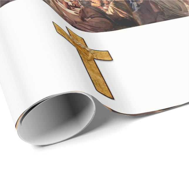 Papier Cadeau Papier d'emballage Noël (Coin rond)