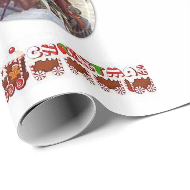 Papier Cadeau Papier d'emballage Noël (Coin rond)