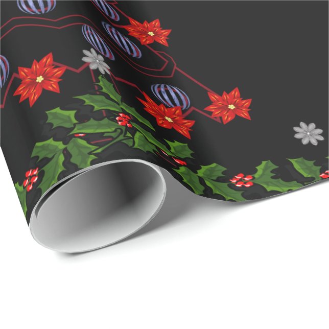 Papier Cadeau Papier d'emballage Noël (Coin rond)