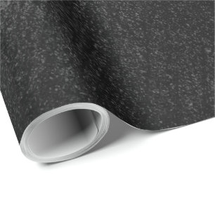 Papier Cadeau Papier d'emballage noir avec un regard texturisé