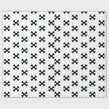 Papier d'emballage noir et blanc de marque X