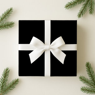 Papier Cadeau Papier d'emballage noir solide