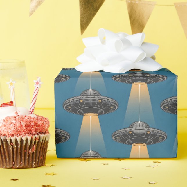 Papier Cadeau Papier d'emballage OVNI Art Déco (Fête d'anniversaire)