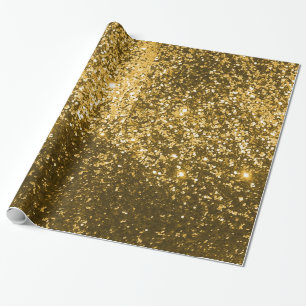 Papier Cadeau Papier d'emballage Parties scintillant or