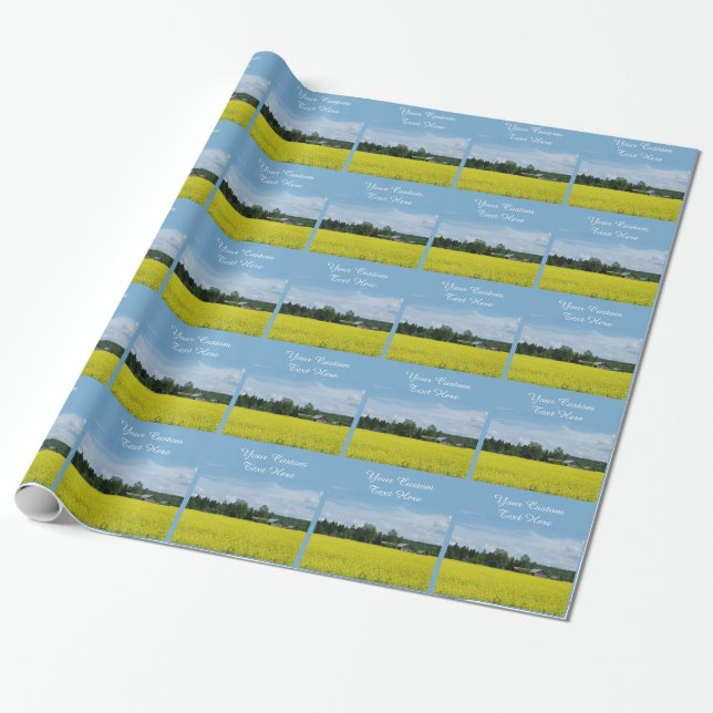 Papier Cadeau Papier d'emballage personnalisé de la campagne fin (Déroulé)