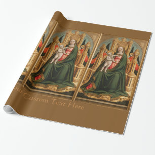 Papier Cadeau Papier d'emballage personnalisé "La Vierge et l'En