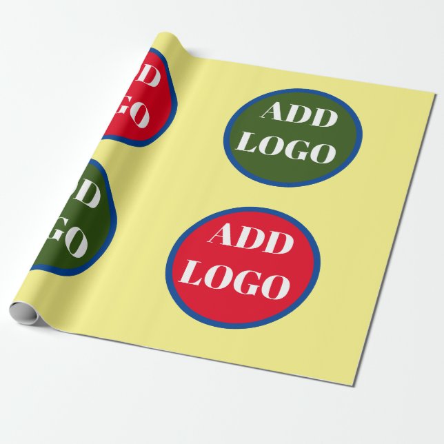 Papier Cadeau Papier d'emballage personnalisé, logo de remplacem (Déroulé)