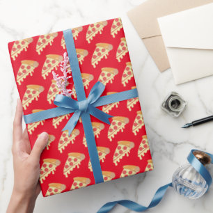 Papier Cadeau Papier d'emballage pizza au fromage de fusion chau