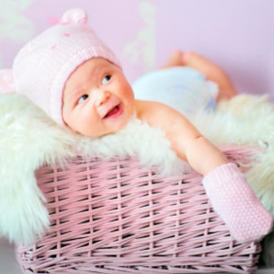 Papier Cadeau papier d'emballage pour bébé rose