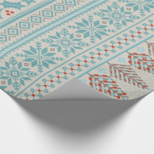 Papier Cadeau papier d'emballage pour chandail en tricot équitab
