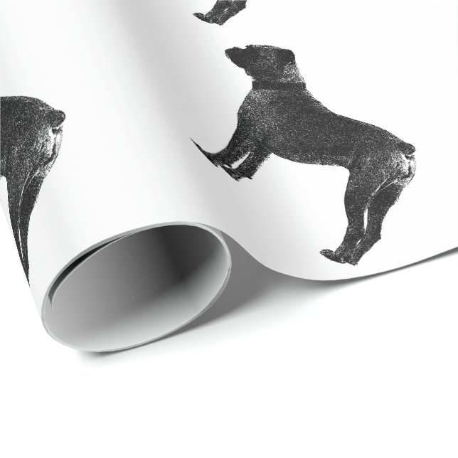 Papier Cadeau Papier d'emballage pour chien de boîte (Coin rond)