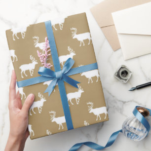 Papier Cadeau Papier d'emballage pour motif d'orignaux de pays B