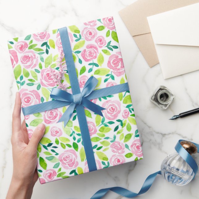 Papier Cadeau papier d'emballage rose (Cadeaux)