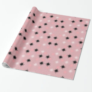 Papier Cadeau Papier d'emballage rose atomique de Starbursts