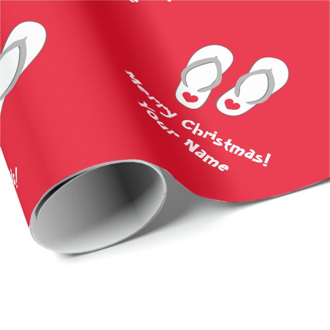 Papier Cadeau Papier d'emballage tropical de bascules (Coin rond)
