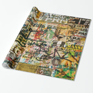 Papier Cadeau papier d'emballage urbain de graffiti