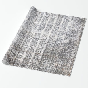 Papier Cadeau papier d'emballage urbain de journal