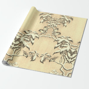 Papier Cadeau Papier d'emballage vintage les années 70 Noël